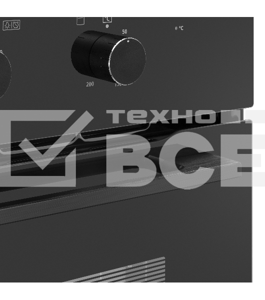 Шкаф духовой газовый с электрическим грилем Maunfeld MOGS703B2, встраиваемый
