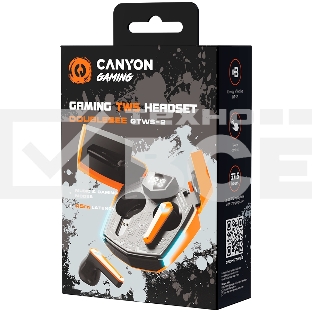 Наушники игровые CANYON headset Doublebee GTWS-2 Gaming Orange