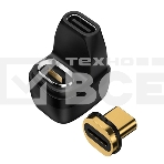 Переходник USB 4 Type C мама-папа разворот с магнитным разъёмом, фото 1