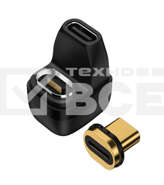 Переходник USB 4 Type C мама-папа разворот с магнитным разъёмом