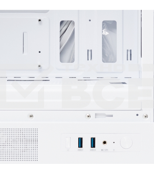 Компьютерный корпус HSPD M310, Mesh Mini-tower, белый, TG, 0.4 SPCC, 3x120мм ARGb mATX, mITX 180/280/160мм 1x2.5