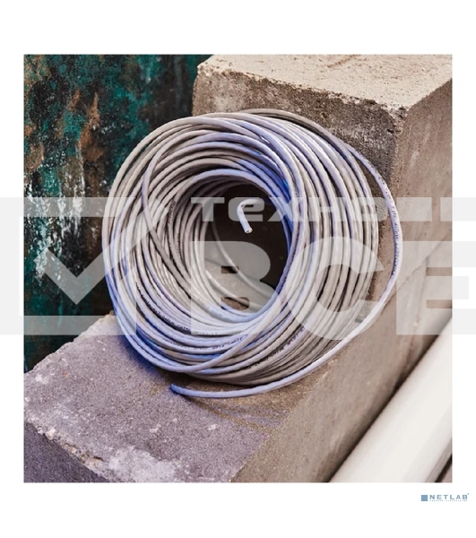 Кабель UTP PROconnect 4PR 24AWG, CCA, CAT5e, PVC, серый, бухта 50 м