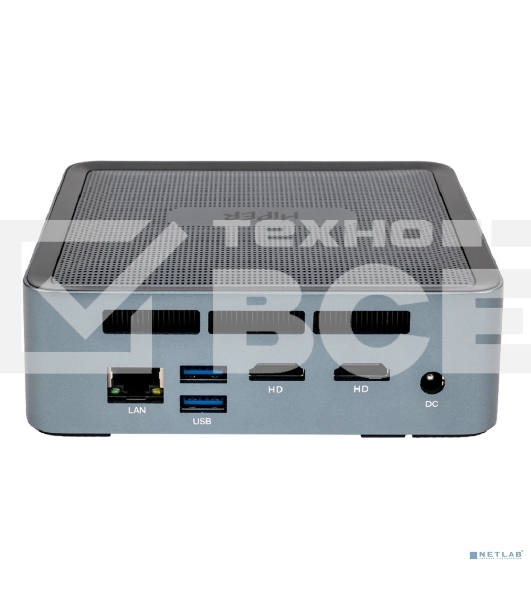 Мини ПК HIPER EXPERTbOX D20 Intel Core i5 1240P(1.7Ghz)/16384Mb/512PCISSDGb/noDVD/Int:Intel Iris Xe Graphics/BT/WiFi/war 1y/0.45kg/Темно-серый/Win 11Pro + WiFi 6, BT 5.2,металл, VESA 75х75, 100х100