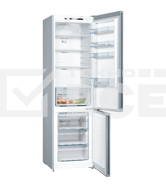 Холодильник Bosch KGN39UL30U серебристый металлик двухкамерный 279/87л морозилка снизу, No Frost