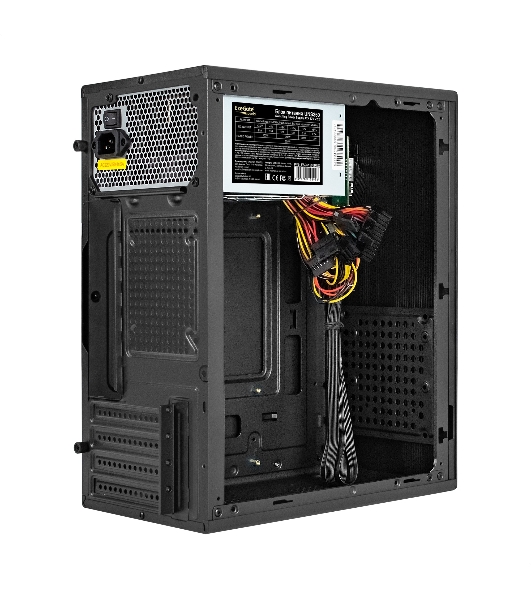 Компьютерный корпус Minitower ExeGate BAA-308MUC-UNS350 (mATX, БП UNS350 с вент. 12см, 1хUSB+1хUSB 3.0+1хTypeC, HD Audio, черный)