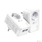 Комплект гигабитных Powerline-адаптеров TP-Link TL-PA7027P KIT AV1000 со встроенной розеткой, фото4
