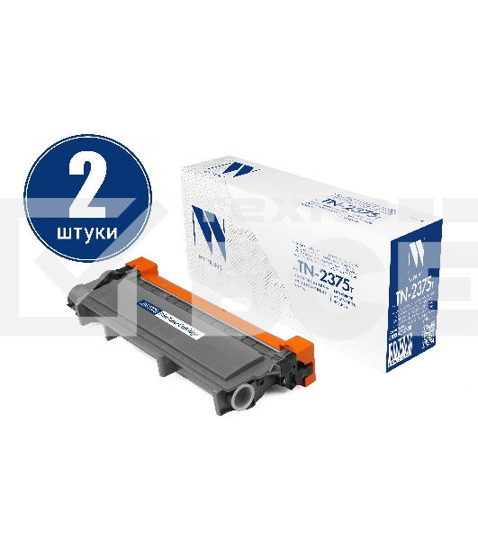 Картридж NVP совместимый NV-TN-2375T-SET2 для Brother HL-L2300DR/HL-L2340DWR/HL-L2360DNR/HL-L2365DWR/DCP-L2500DR/DCP-L2520DWR/DCP-L2540DNR/DCP-L2560DWR/MFC-L2700DWR/MFC-L2720DWR/MFC-L2740DWR/MFC-L2700DNR (2600k) (2 шт)