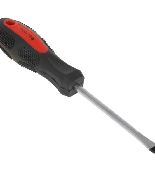 Отвертка Matrix Anti-Slip, SL6,0 х 100 мм, CrV, двухкомп. рукоятка
