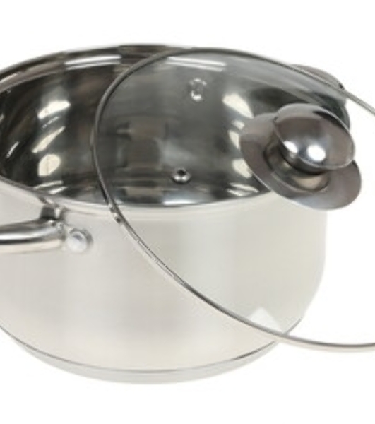Набор посуды KELLI KL-4202 8 пред. (Ковшик 2л. Кастрюля 2 л. Кастрюля 2,6 л. Кастрюля 3,6 л. Высококачественная нерж. сталь 18/10. 5-ти слойное капсульное дно. Жаропрочные стекл. крышки.)
