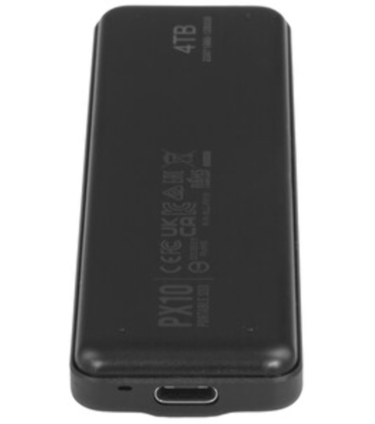 Внешний SSD 4Tb Silicon Power PX10, External, USB TypeC 3.2, черный, read/write 1050/1050 Mb/s