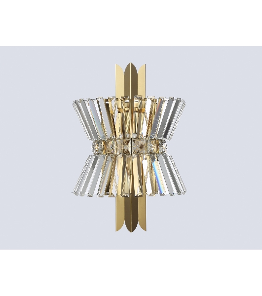 Настенный светильник Ambrella light LH41029/2 BS/CL латунь/прозрачный E14*2 max 40W 310*180*460