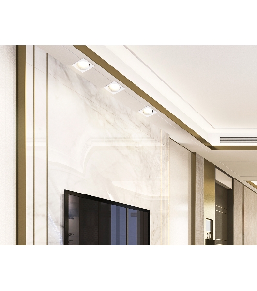 Светильник Ambrella light TN6655 WH белый IP44 GX53 110*110*48