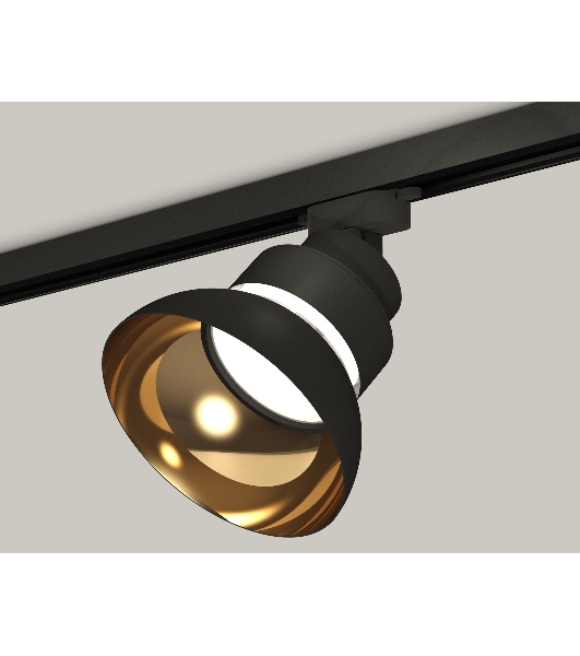 Светильник Ambrella light XT8102201SBK/PYG/CL черный песок/золото желтое полированое/прозрачный GX53