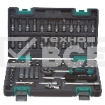 Набор инструментов STELS 141011/4'' CrV пластиковый кейс 57 предм., фото3