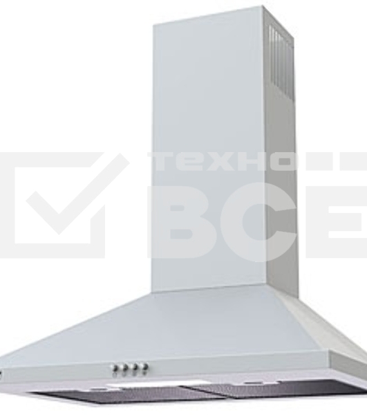 Вытяжка Krona BELLA 600 белый push button  кухонная