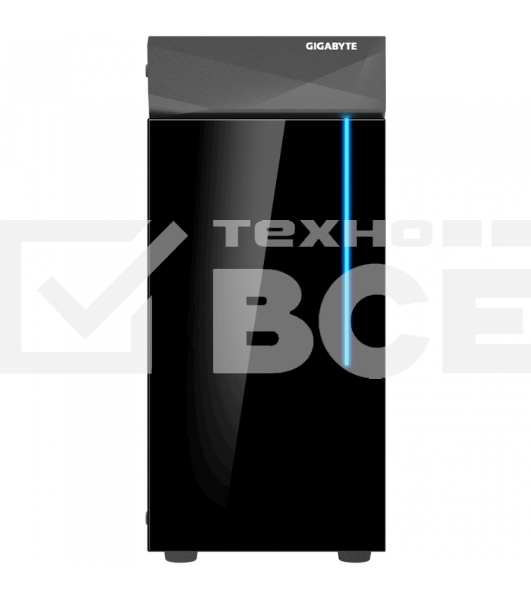 Компьютерный корпус GIGABYTE C200 GLASS MidiTower без Б/П ATX MicroATX MiniITX Цвет черный GB-C200G