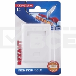 Розетка сетевая LAN, на стену, (1 гнездо 8Р8С (Rj-45), 5e кат), фото 1