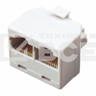 Компьютерный двойник Rexant RJ-45(8P-8C) (штекер - 2 гнезда)  Rexant