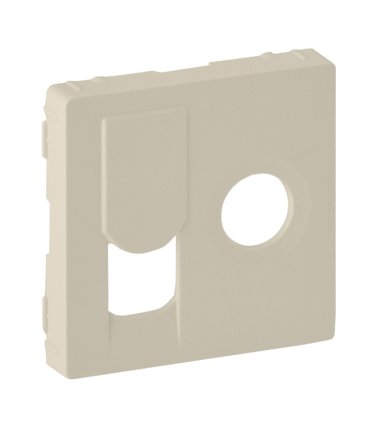 Лицевая панель розетки TV-RJ45. Слоновая кость