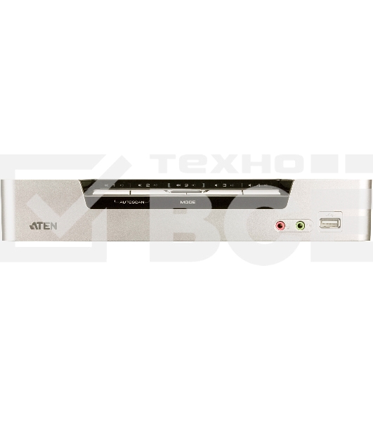 Переключатель, электрон., KVM+Audio+USB 2.0,  1 user USB+HDMI =>  4 cpu USB+HDMI, соШнур. USB 2х1.8м., настол., исп.стандарт, без OSD, некаскад.. CUBIQ 4 PORT HDMI KVMP SWITCH W/1.8M