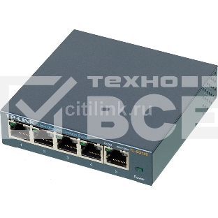 Коммутатор настольный TP-Link TL-SG105S 5-портовый 10/100/1000 Мбит/с