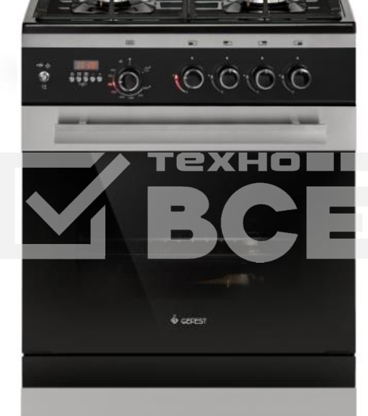 Плита газовая Gefest ПГ 6500-04 0169 черный, конфорок 4 шт, духовка 52 л, 60 см x 85 см x 60 см