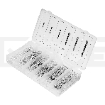 Набор шплинтов СИБРТЕХ, S головки х L: 1,6x25, 2,3x25, 2,3x38, 3,1x32, 3,1x50, 4x63 мм, 555 предм. СИБРТЕХ 47604, фото2