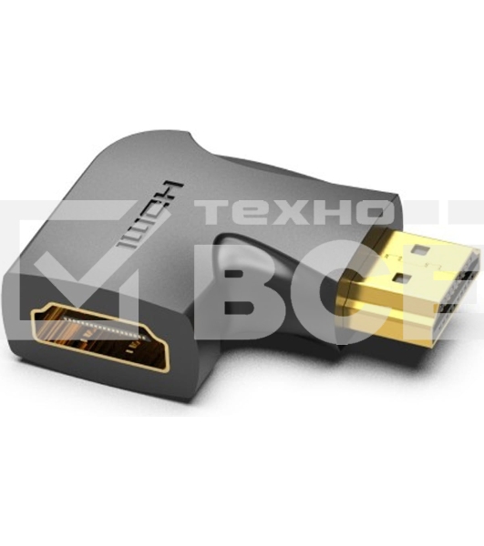 Адаптер-переходник Vention HDMI v2.0 19M/19F угол 90
