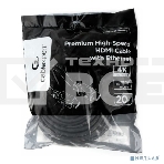 Кабель HDMI Cablexpert CC-HDMI4L-20M, 20м, v2.0, 19M/19M, серия Light, черный, позол.разъемы, экран, пакет, фото5