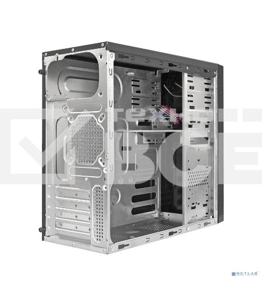 Компьютерный корпус Minitower ExeGate MA-372UX Black, mATX <UN500, 120mm> 2*USB+2*USB3.0, Audio