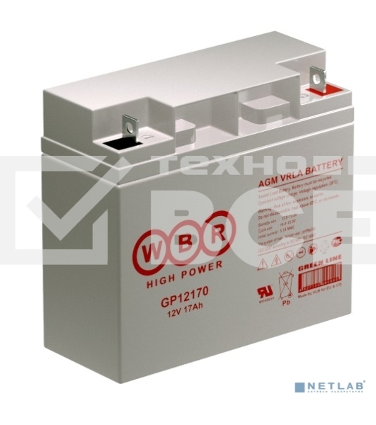 Батарея для ИБП WBR GP 12170 (12V, 17Ah)