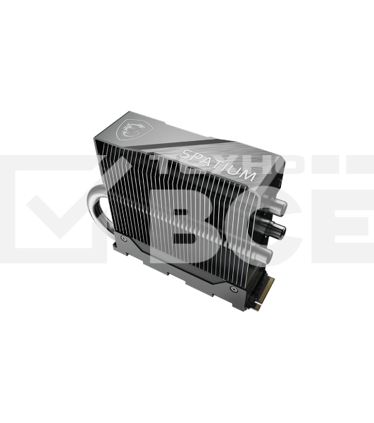 Накопитель SSD MSI 4Tb SPATIUM M580 FROZR,M.2(22x80мм), NVMe, PCIe 5.0 x4, 3D TLC, R/W 14100/12600, IOPs -/-, DRAM buffer 8192, TbW 3000, DWPD 0.38, with Heat Spreader (5 лет)