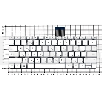 Клавиатура для ноутбука HP Stream X360 11-p белый без рамки, фото3