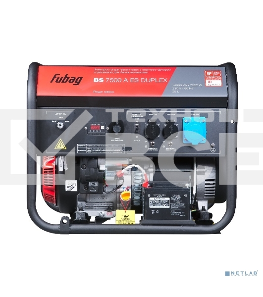 Электростанция бензиновая FUBAG BS 7500 A ES DUPLEX, 641001