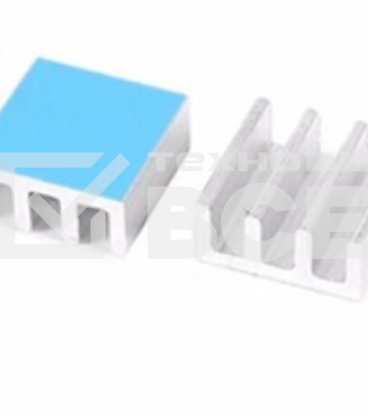 Аллюминиевый радиатор 3M 8810 11x11x5 мм с термоскотчем