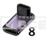 Переходник USB 4 Type C  угловой тип 7, фото 1