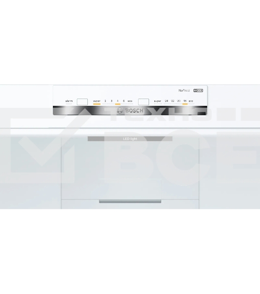 Холодильник Bosch KGN39UL30U серебристый металлик двухкамерный 279/87л морозилка снизу, No Frost