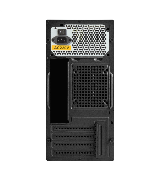 Компьютерный корпус Minitower ExeGate BAA-308MUC-UNS350 (mATX, БП UNS350 с вент. 12см, 1хUSB+1хUSB 3.0+1хTypeC, HD Audio, черный)