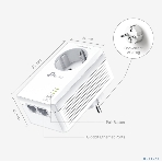 Комплект гигабитных Powerline-адаптеров TP-Link TL-PA7027P KIT AV1000 со встроенной розеткой, фото3