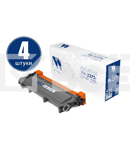Картридж NVPrint совместимый NV-TN-2375T-SET4 для Brother HL-L2300DR/HL-L2340DWR/HL-L2360DNR/HL-L2365DWR/DCP-L2500DR/DCP-L2520DWR/DCP-L2540DNR/DCP-L2560DWR/MFC-L2700DWR/MFC-L2720DWR/MFC-L2740DWR/MFC-L2700DNR (2600k) (4 шт)
