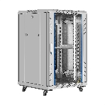 Шкаф телекоммуникационный 19' напольный 18U ExeGate EC-FS-18U.600.600.G.GREY (19”, 18U, 600x600x987mm (ШхГхВ), передняя дверь закаленное стекло, задняя перфорированная дверь, съемные боковые панели, пыле- и влагозащита IP20, встроенный вентиляционный модуль, 1 полка в комплекте, серый RAL 7035, 3 коробки), фото8