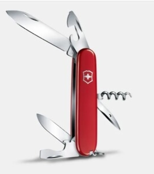 Нож перочинный Victorinox Spartan (1.3603.B1) 91мм 12функций красный блистер