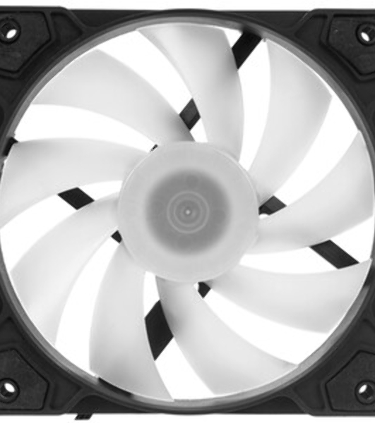 Вентилятор для корпуса Digma DFAN-FRGb1 черный, 120 мм, 1200 об/мин, 23 дБ, 4 pin