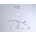 Светильник Ambrella light FL66321/1+4 WH белый 69W 3000K-6400K+G9/4 D600/400*1200 (ПДУ ИК), фото 1