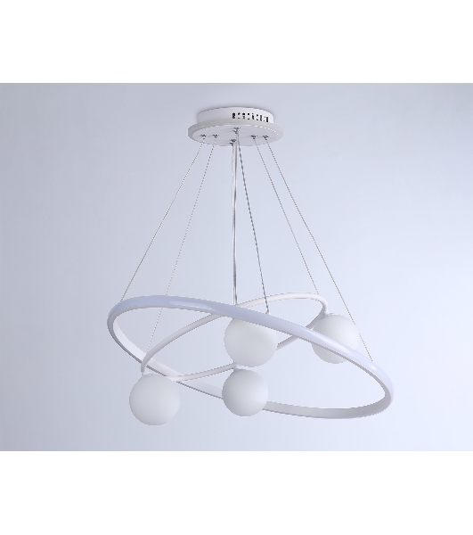 Светильник Ambrella light FL66321/1+4 WH белый 69W 3000K-6400K+G9/4 D600/400*1200 (ПДУ ИК)
