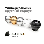 Насадка задняя накладная для корпуса светильника с диаметром отверстия D60mm N6906 PPG золото розовое полированное D60*H25mm Out20mm, фото2