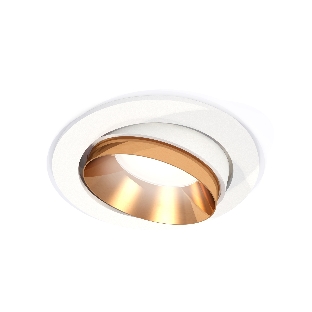 Комплект встраиваемого поворотного светильника Ambrella light XC7651024 SWH/PYG белый песок/золото желтое полированное MR16 GU5.3 (C7651, N7034)
