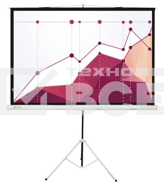 Экран Cactus 180x180см Triscreen CS-PST-180x180 1:1 напольный рулонный белый