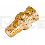 Переход гнездо F - штекер BNC GOLD Rexant, фото2