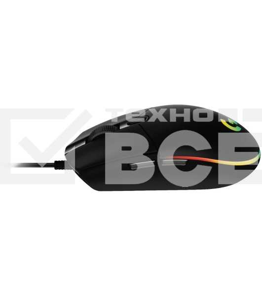 Мышь проводная Logitech G102 LIGHTSYNC черный, 8000 dpi, USB, кнопки - 6
